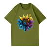 Child Casual Daily Round Neck Printed Short Sleeved T-shirt Letter Top