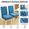 Wasserdichte Jacquard Esszimmerstuhlbezüge, Stuhlbezüge für Esszimmer Stretch Küchenstuhl Schutzbezug, Abnehmbar, Waschbar