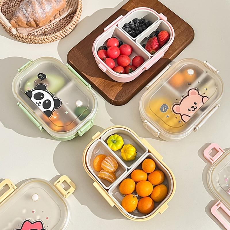 Stackable Bentos Box With Removable Inserts Multi Compartment Food Storage Container For Outdoor Activity