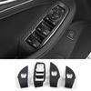 Carbon Fiber ABS Window Lift Panel Switch Cover Trim For Cadillac CT5 -