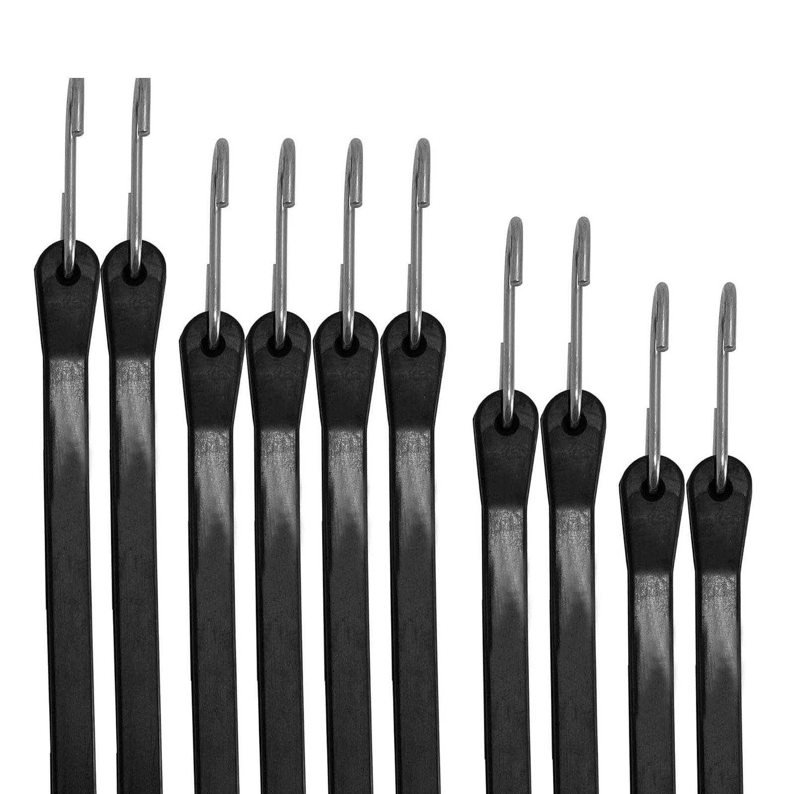 

10 шт. резиновых эластичных шнуров с крючками, сверхпрочные эластичные ремни, шнур для велосипедов, багажа, кемпинга, долговечные