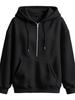 European and American Jacquard Zip-Up Hooded Cardigan with Drawstring Pockets