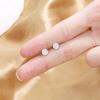 Simple Hip-Hop Men'S And Women'S Personalized Fashion Zircon Round Stud Earrings Trendy Exquisite Ear Jewelry