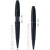 Cross Edge Refillable Rollerball Pen Presented in a Premium Gift Box - Medium Point, Black Ink, Matte Black