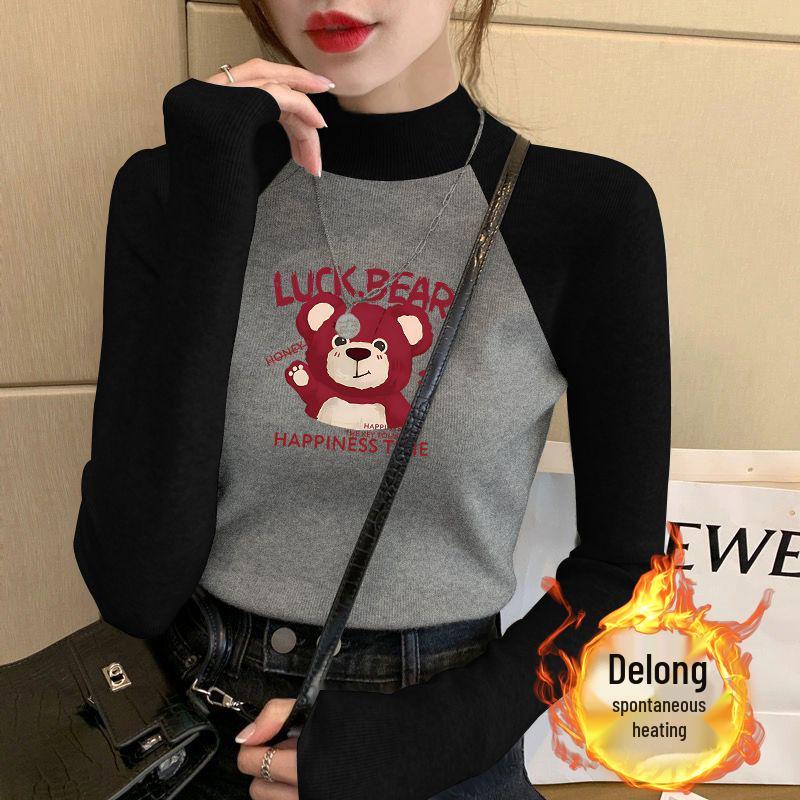 

Женский бархатный облегающий гольф с длинным рукавом реглан и цветными блоками M (90-105 lbs)