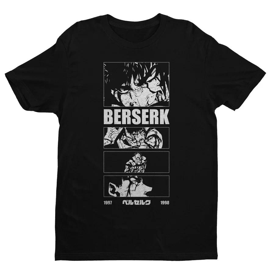 Anime Berserk Shirt Anime Gym Shirt Black T Shirt Size S 4xl S