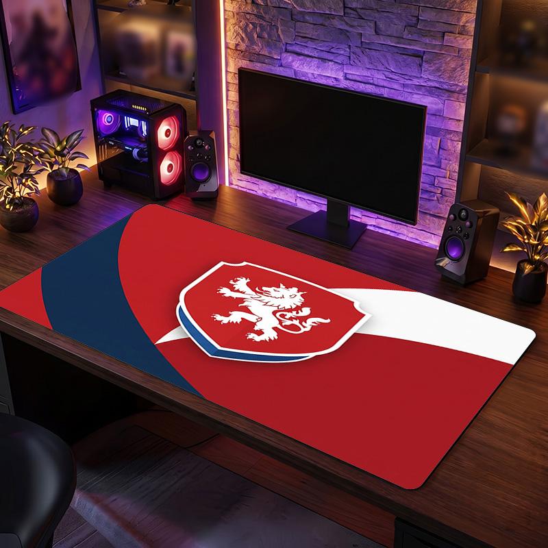 Republi Football Crest Mouse Pad, Extended Non Slip Rubber Desk Mat for Gaming Office Laptop Fan Gift