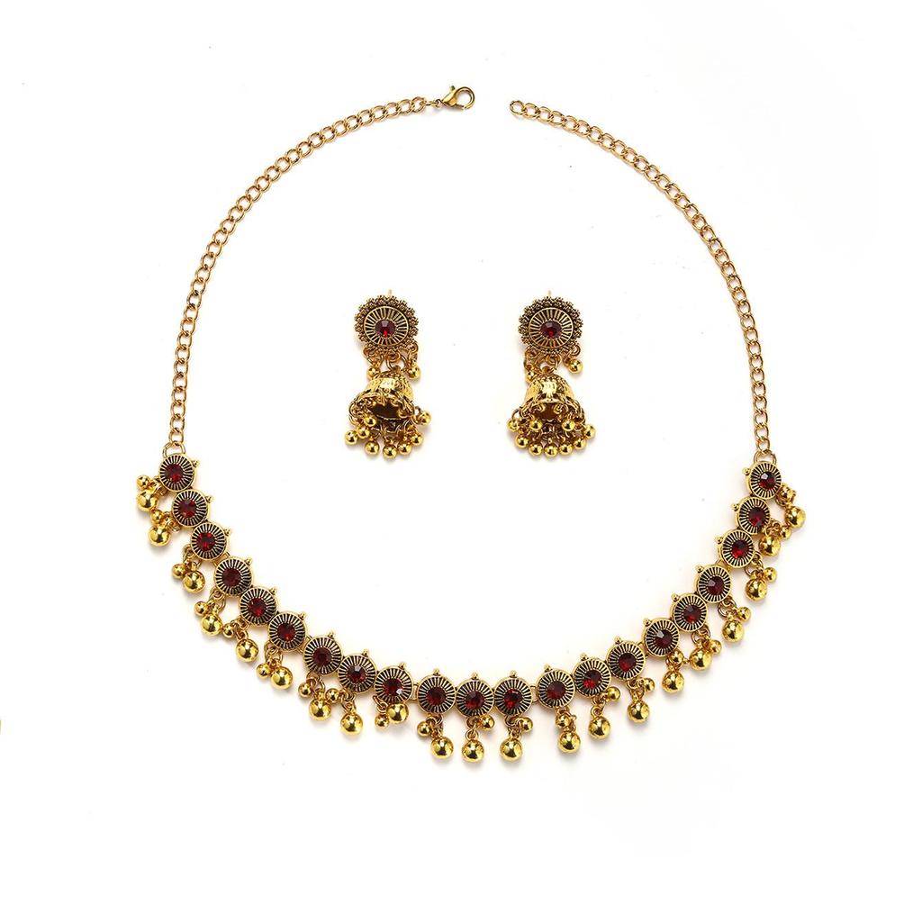 Exotic Retro Ethnic Necklace and Earrings: Fashionable, Personalized Jewelry