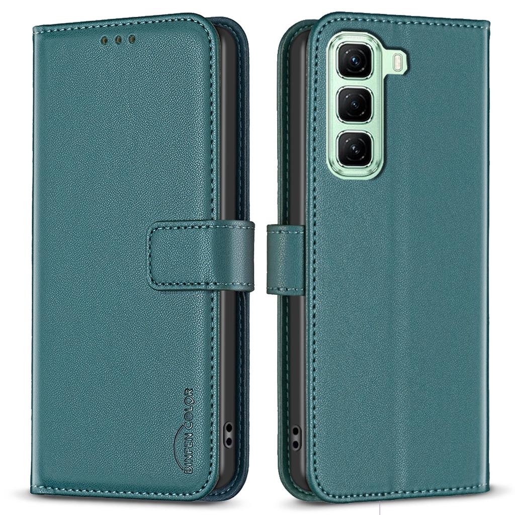 BINFEN COLOR BF17 For Infinix Hot 50 4G Case Wallet Folio Flip Leather Cover