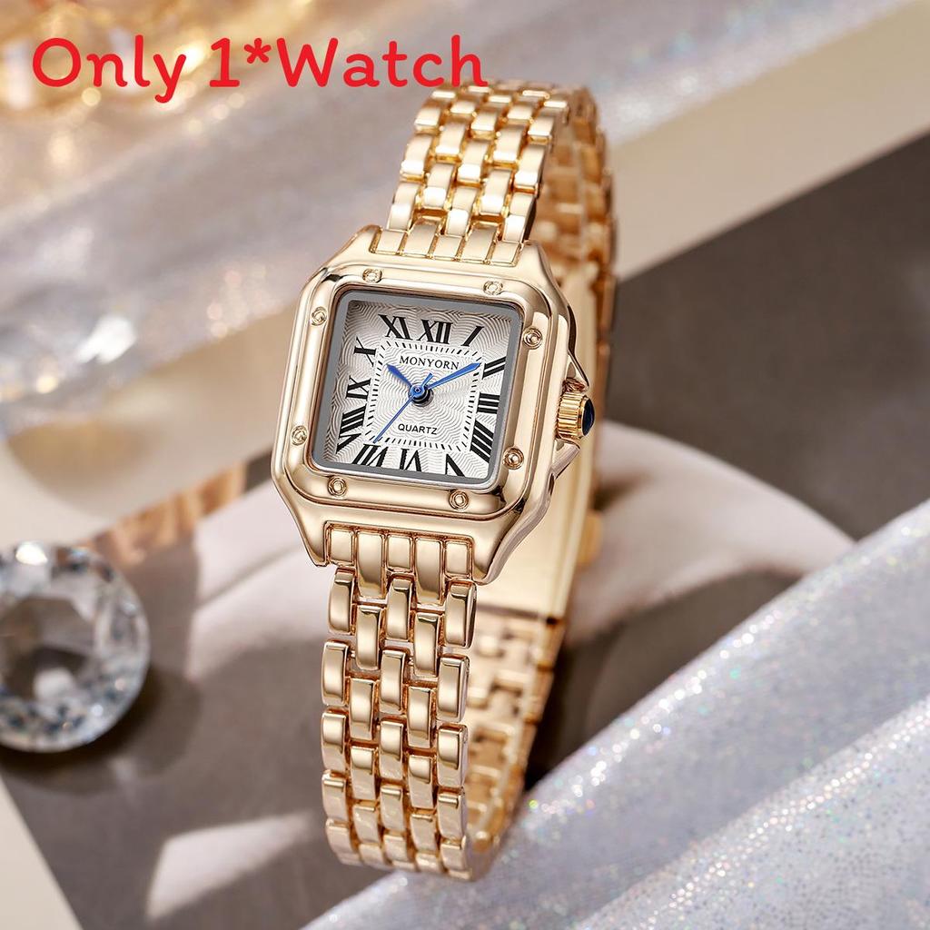 Semplice Orologio al Quarzo da Donna alla Moda con Quadrante Decorativo per Uso Casual