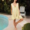 2024 Women's Casual Pleated Vest Dress with Pockets