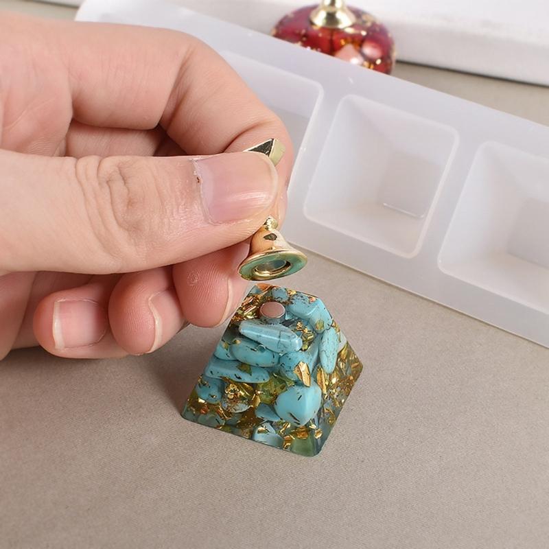 Fake Nails Tips Practice Holder Resin Mold for Press On Nails,Crystal Epoxy Mold DIY Nail Display Stand Silicone Mold