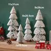 LED Lighting Christmas Tree Artificial Snow Frost Design Mini Christmas Tree Miniature Size Tabletop Christmas Tree