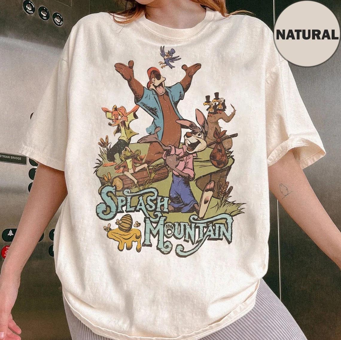 Disneyland Splash Mountain Song of the South Brer Unisex Adult Highquality cotton allseason streetwear S