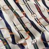 Used Imported large stole, long scarf, multicolor, belt pattern, large shawl, scarf, UV cut