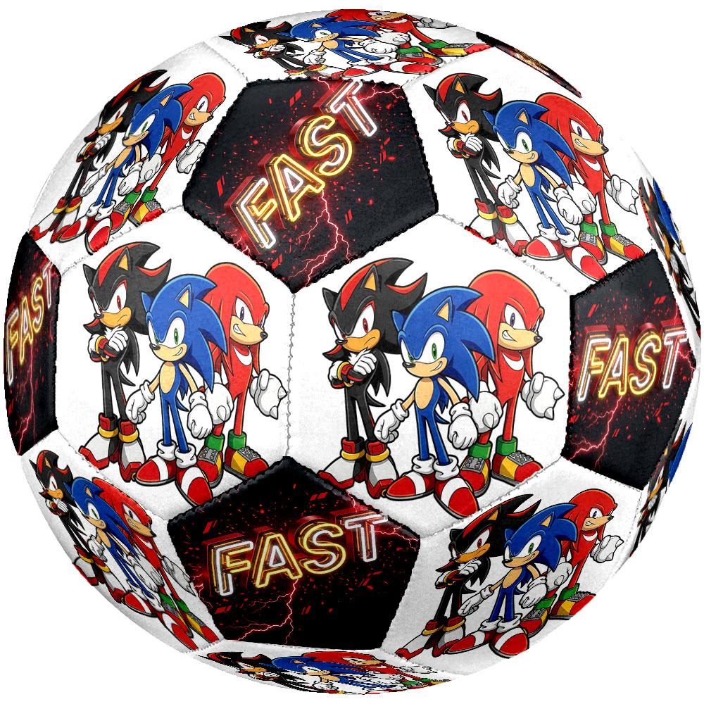1pc Sonic the Hedgehog Soccer Ball Size 5 Indoor Soccer Ball Fashion Colorful Backyard Game - Great For Sports Fans Gift HE44