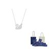 Swarovski Swan Necklaces Womens Silver