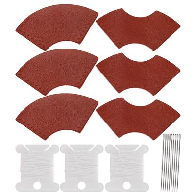 6pcs Cattle Leather Bookmarks Handmade Page Corners SemiFinished Pendant Tool for Collecting