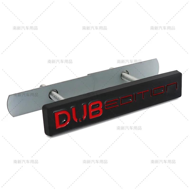 1Pc 3D Metal Car DUB EDITION Logo Rear Trunk Front Grille Decals Emblem Badge Sticker For Passat Polo Golf GTI Touran Tiguan