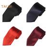 Solid Color Business Tie Formal Faux Silk Pointed Style Men Neckwear Business Trips Formal Event Necktie