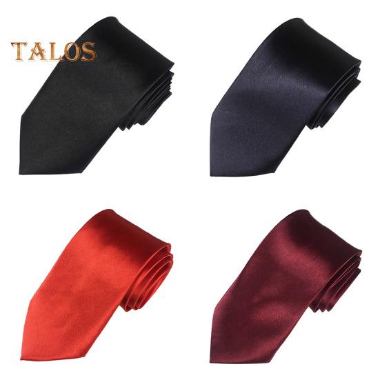 Solid Color Business Tie Formal Faux Silk Pointed Style Men Neckwear Business Trips Formal Event Necktie