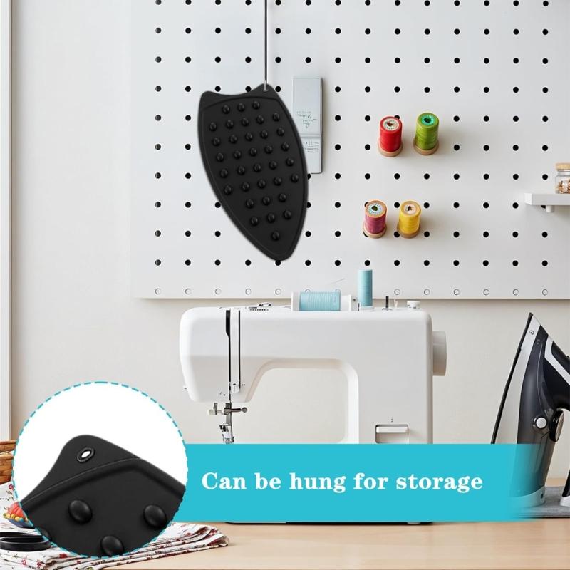 Set of 2 Portable Foldable Silicone Ironing Mat Nonslip Surfaces Heat Resistant Mat Suitable for Travel and Home Use