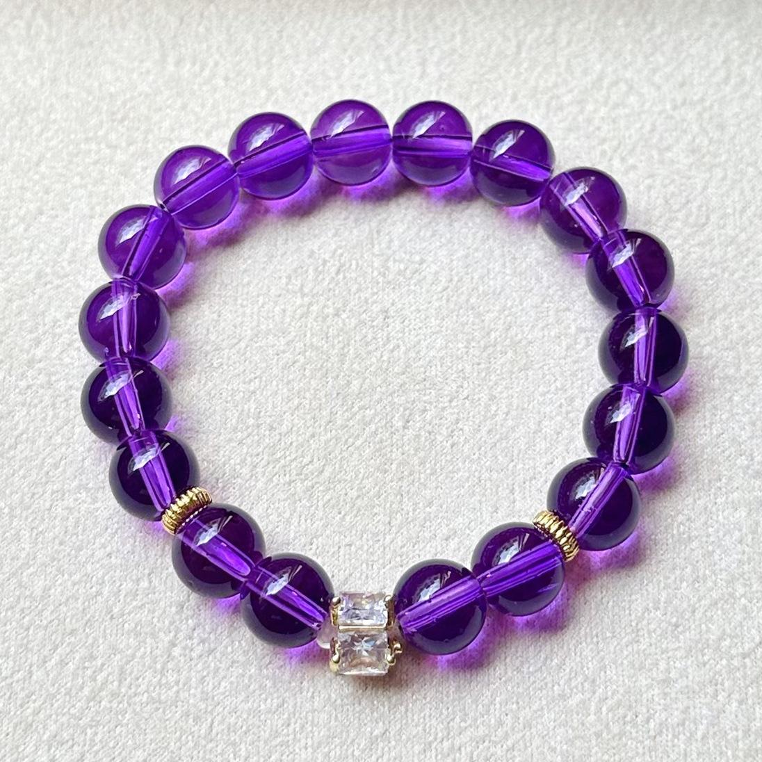 

Браслет JYL TS Минималистичный из титановой стали - Приносит удачу и привлекает стабильное благосостояние 8mm Nine Purple Fire Square Diamond cg красный