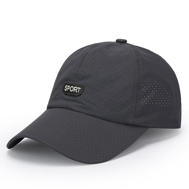 Quick Drying Men Baseball Cap Summer Breathable Mesh Short Brim Duck Tongue Hat Male Sports Fishing Mountaineering Sunscreen Cap