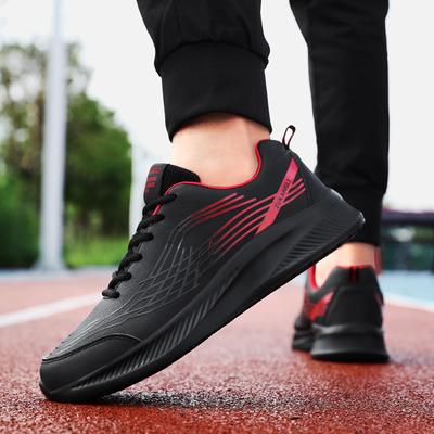 Herren Frühling und Sommer Neue Leder Wasserdichte Sportschuhe Herren Atmungsaktive Outdoor Laufschuhe Rutschfest und Abriebfest Freizeitschuhe Herren