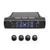 1 Satz Smart Car Reifendruckkontrollsystem TPMS Solarenergie Digitales LCD-Display USB Automotive Sicherheitsalarm Reifensensor