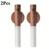 Auto LED Night Light Magnetic Wooden Multifunctional Smart Motion Sensor USB Rechargeable TYPE-C Wireless Closet Wardrobe Lamp
