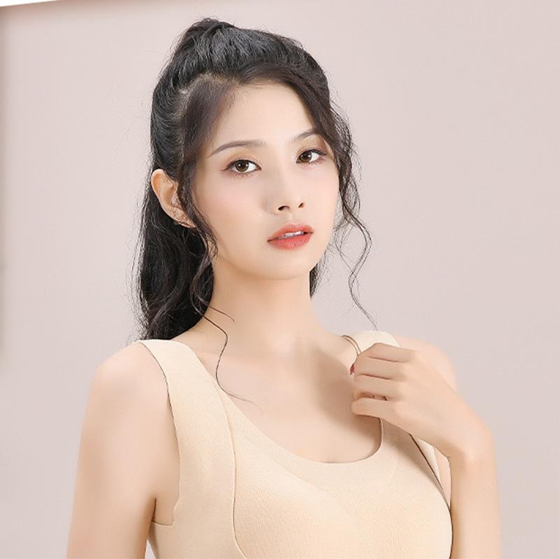 Women Thermal Vest Winter Body Shaping Cold Proof Cotton Underwear Warm Clothes Sexy Bra Padded Tops