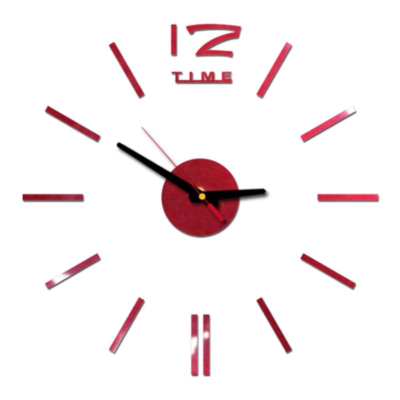 Wanduhr Rahmenlos Digitale Wanduhren DIY Acryl Wandaufkleber Quarz Leise Uhr für Zuhause Büro Wanddeko Horloge Murale