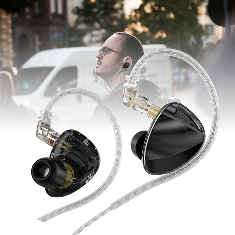 Professional 6Driver In Ear Headphones with Electronic Crossovers Technology for Studio Quality Sound Live Performances