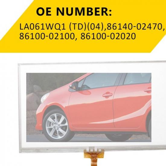 6.1"Touch  screen Glass Digitizer Fit 14-18 Camry TOYOTA RAV4 Prius Radio