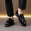 Retro Men Tassel Shoes European American Slip-on Comfortable High-end Small Leather Shoes Business Office Dress Shoes Men 38-46