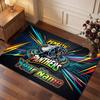 Penrith Panthers Personalisierter Kristall-Samt-Teppich, Benutzerdefinierter Name Text Weicher Anti-Rutsch-Teppich für Wohnzimmer Schlafzimmer