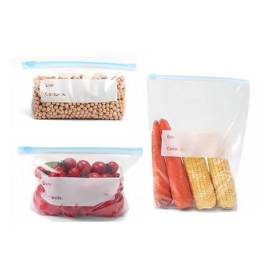 Refrigerator Storage Bags Freezer Safe Zipper Seal Bags Leak-proof Airtight Food Bags