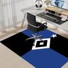 Hamburger SV Flag Style Geometric Print Area Rug Non‑Slip Floor Mat Carpet for Living Room Bedroom Sports Fan Home Decor