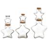 DIY Cork Star Wishing Drift Bottle - Clear Glass Ocean Lucky Star Bottle