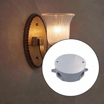 Round Weatherproof Box Electrical Connection Project Case with Cover for Switch