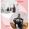 8-Pocket Mesh Tote Bag, Mesh Beach Bag Cleaning Caddy for Bathroom, Camping & College Dorm Bathroom Toiletry Cleaning Bags, Easy to Carry & Clean,