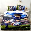 CAPTAIN TSUBASA Set da 3 pezzi Perfetto per la camera da letto Set di biancheria da letto confortevole include una copripiumino e due federe Ideale regalo di compleanno o di Natale