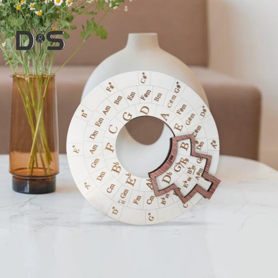 Dřevěný nástroj na melodii přenosný hudební nástroj akordové kolo Circle of Fifths akordové kolo nástroj pro transpozici hudby pro kytaru baskytara klavír housle
