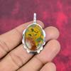 Fruit Jasper Gemstone Pendant, 925 Solid Sterling Silver Pendant, Handmade Antique Jewelry, Gift For Mother Day
