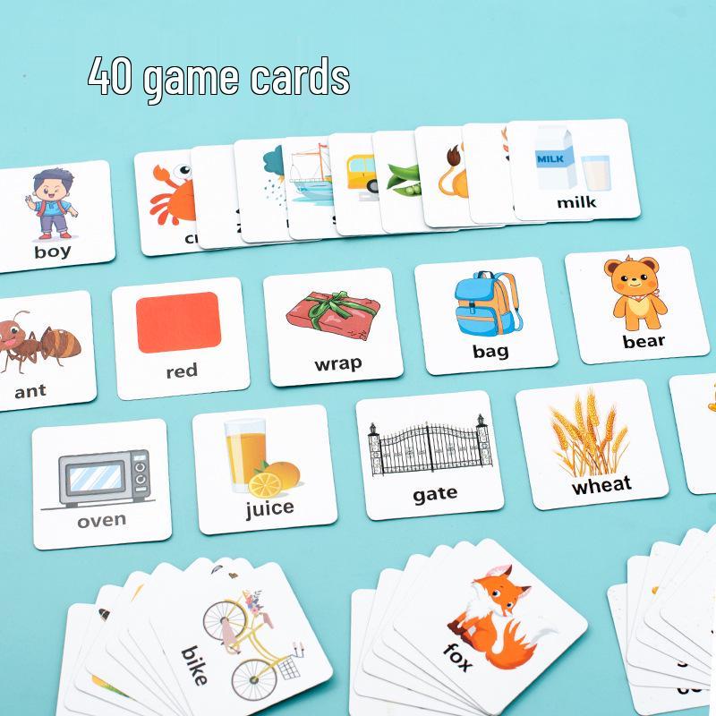 Early Childhood English Alphabet Spelling Board Game - Educational Wooden Blocks for Learning
