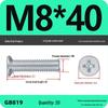 GB819 Zinc-Plated Carbon Steel Phillips Countersunk Screws: M2-M10