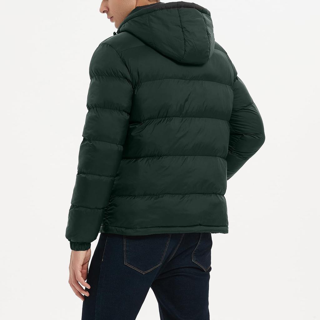 CEEN Lightweight Down Jacket for Fall and Lightweight and Comfortable for Outdoor Casual Hooded Warm and Warm for Commuting and Solid Unisex Men's