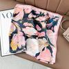 Silk Scarf 91cm Large Square Scarf Women's Neck Versatile High-end Sense Pink Small Scarf Foreign Style with Shirt Shawl Headscarf