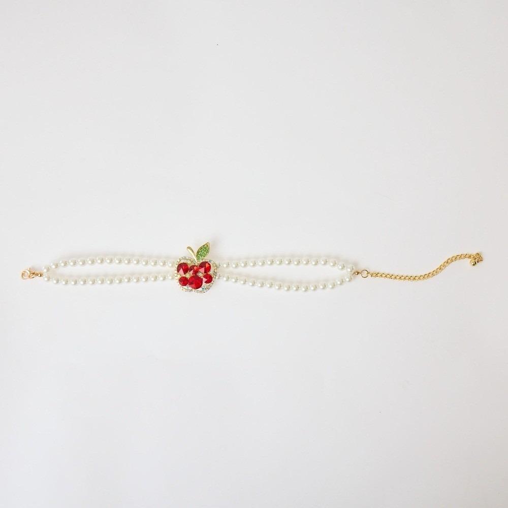 Adjustable Pet Pearl Necklace Double Layer Bead Chain Bling Pet Simulated Pearl Collar Elegant Cat Princess Collars Photo Prop